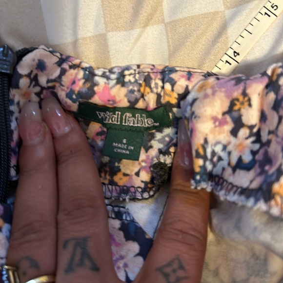 Wild fable floral print skirt with little slit - Picture 7 of 8